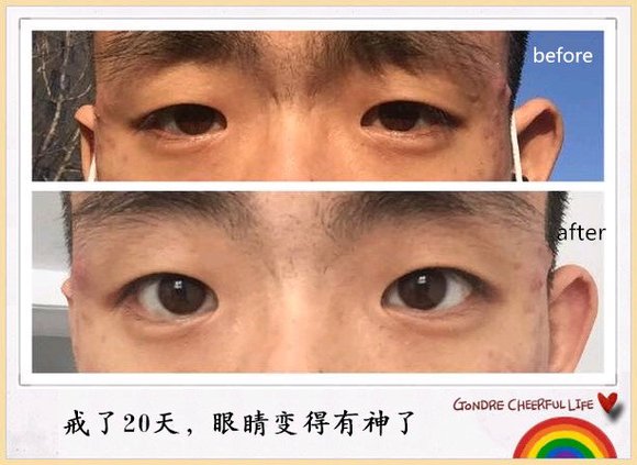 ”戒色对比图，从猥琐到帅气的转换