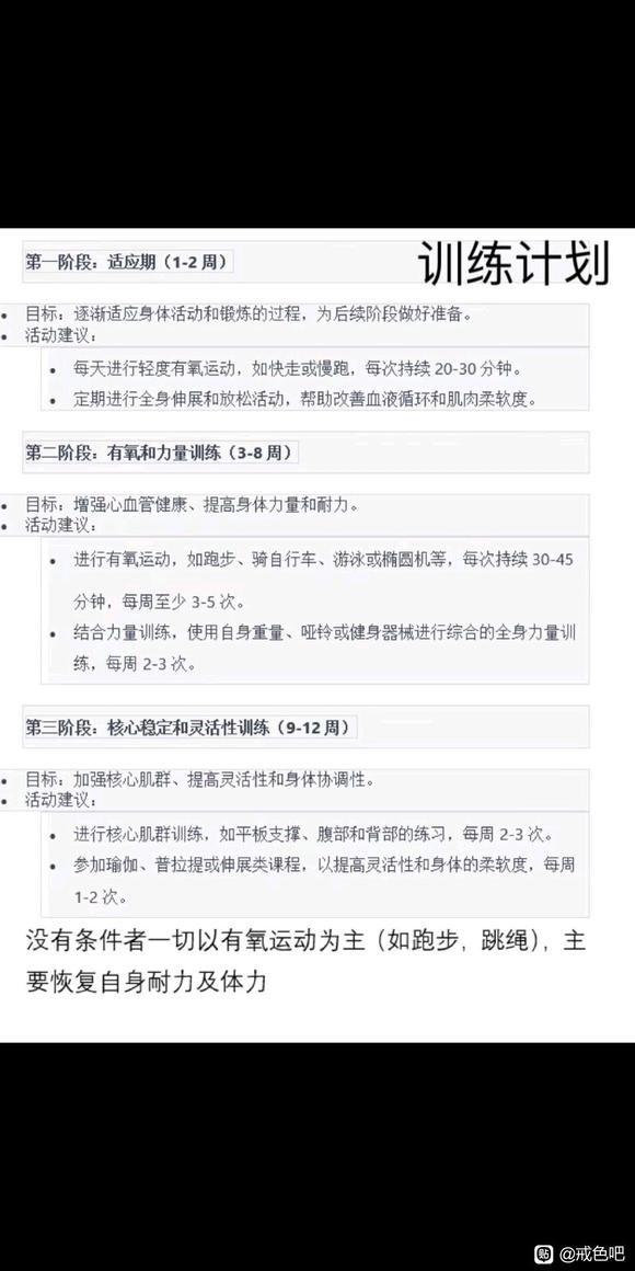 ”身体恢复这是营养周期表。和训练表。希望对大家有用。