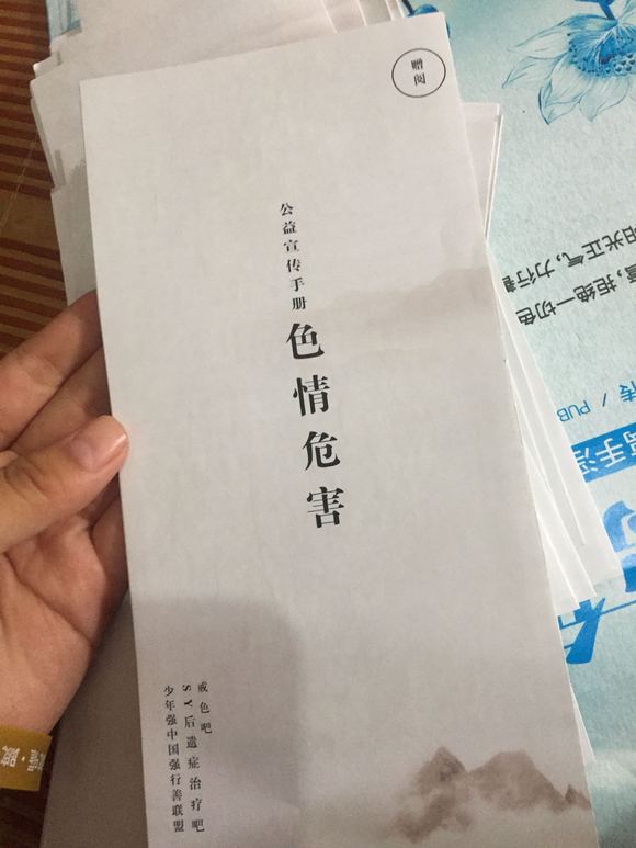 ”今天下午一个人去街上发戒邪淫宣传单，刚开始发一两张的时候很紧