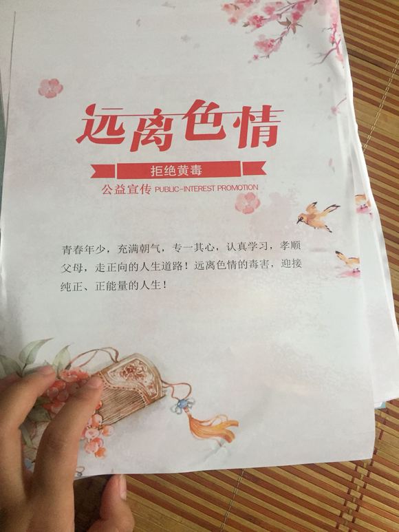 ”今天下午一个人去街上发戒邪淫宣传单，刚开始发一两张的时候很紧