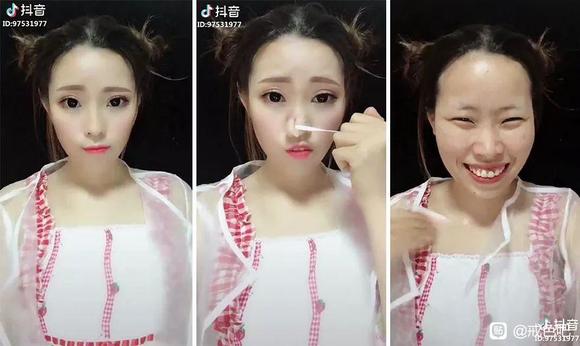 ”抖音上漂亮小姐姐卸妆图（教你对美色诱惑，产生免疫力）