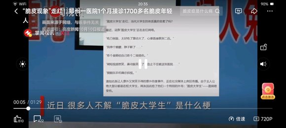 ”网上看到的“脆皮大学生”