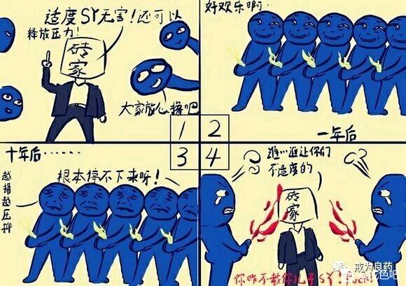 ”对于伤脑伤身严重的，看不下去文字的请看下图