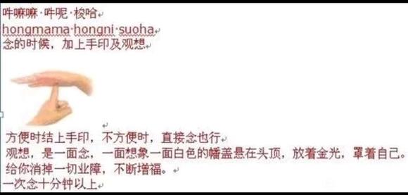 ”念大白伞盖坚甲咒感应两则