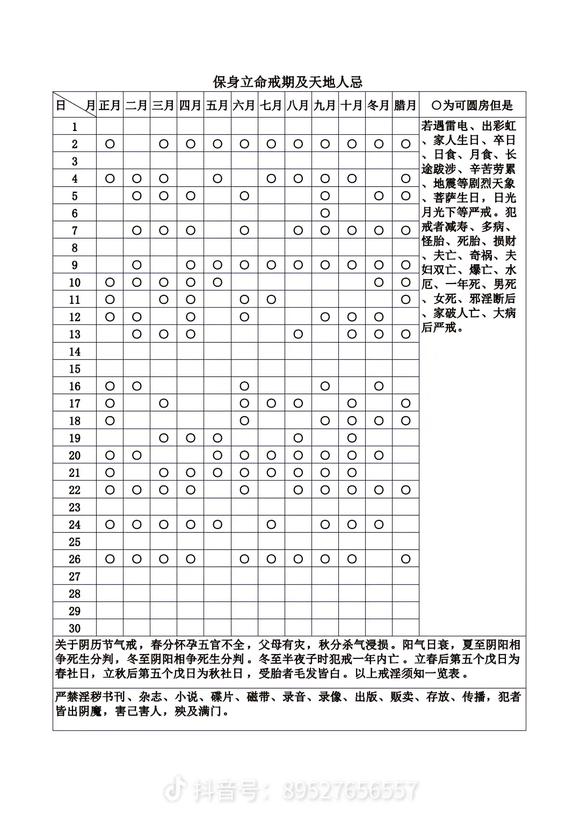 ”寿康宝鉴日历表
