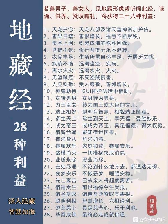 ”邪淫必亏孝，地藏要念起来